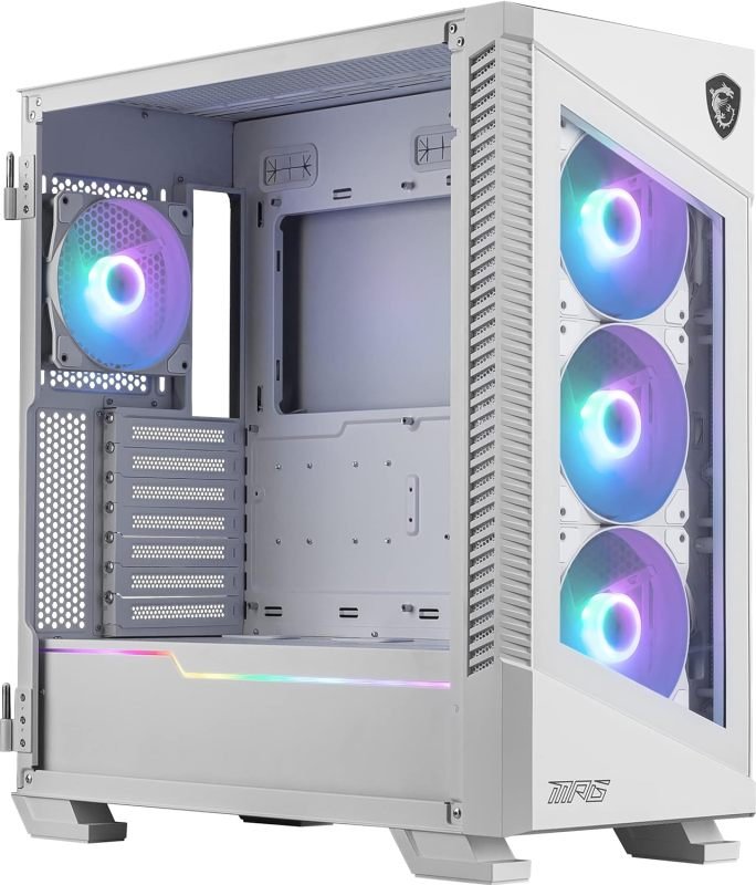 Msi Mpg Velox R Mid Tower Tempered Glass Pc Gaming Case White